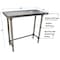 Bk Resources Stainless Steel Work Table With Open Base, Plastic Feet, 48"Wx18"D SVTOB-1848 - alternate 3
